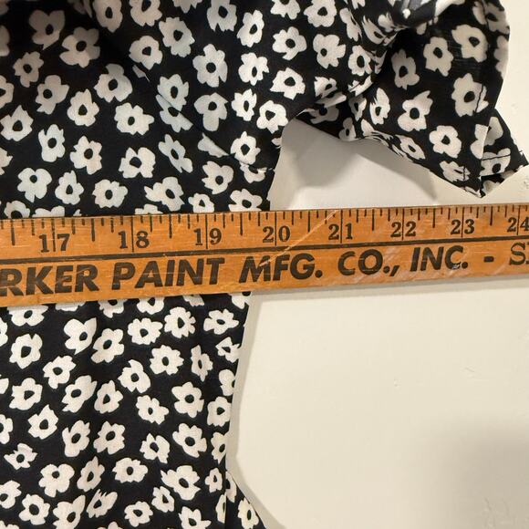 Carly Jean Los Angeles Women's Elise Dress Midi Button Down Tie Waist Floral L - Picture 9 of 10